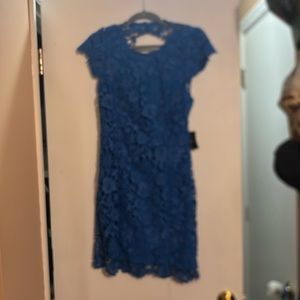 Lulus mini dress blue. Never worn. Tags included. Low back.